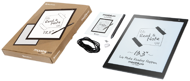 mooInk Pro 13.3 吋電子書閱讀器 規格介紹視覺圖